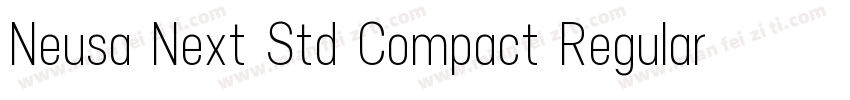Neusa Next Std Compact Regular字体转换